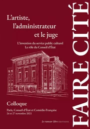 L'artiste, l'administrateur et le juge