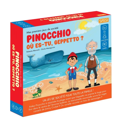 Pinocchio. Où es-tu, Geppetto ? - Mes premiers jeux de société - Roberta Marcolin - SASSI