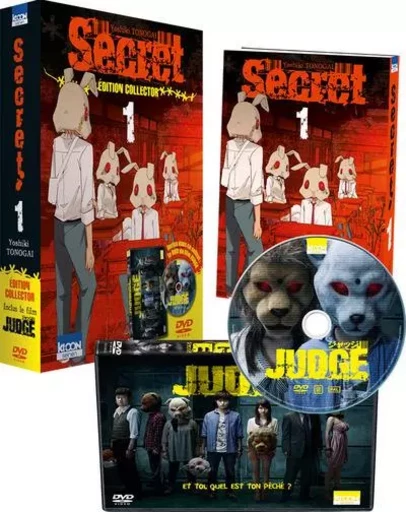 Secret T01 - Pack collector avec DVD film Judge - Yoshiki Tonogai - AC média