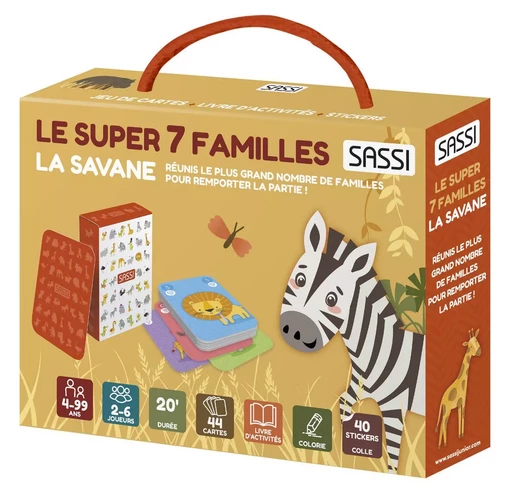 Le super 7 familles. La savane - Valentina Bonaguro - SASSI