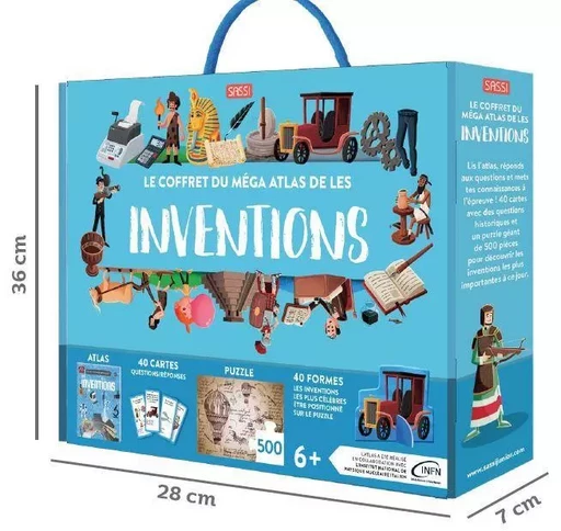 Le coffret du méga atlas des inventions  - Ester Tome, Matteo Gaule, Enrico Lorenzi, Alberto Borgo - SASSI