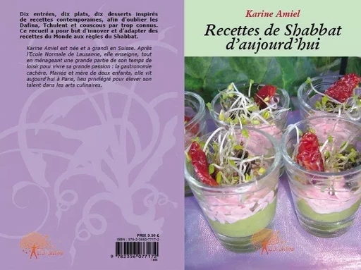 Recettes de shabbat d'aujourd'hui - Karine Amiel - EDILIVRE