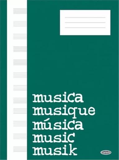 CAHIER DE MUSIQUE - QUADERNO DI MUSICA (BLOCK, CAHIER DE MUSIQUE) -  DIVERS AUTEURS - CARISCH MUSICOM