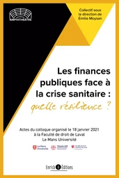 Les finances publiques face à la crise sanitaire : qu'elle résilience ? 