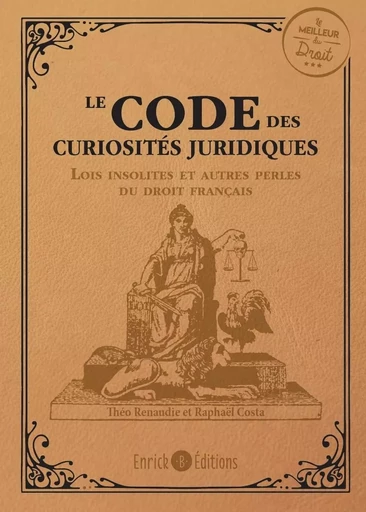 Le code des curiosités juridiques - Raphaël Costa, Theo Renaudie - ENRICK