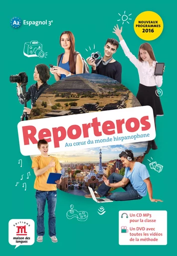 Reporteros 3e - Pack CD + DVD -  Collectif - MAISON LANGUES