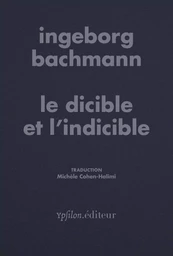 Le dicible et l'indicible