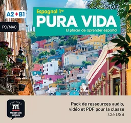 Pura Vida 1re - Clé USB (audio + vidéo)