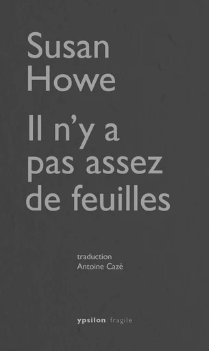 Il n'y a pas assez de feuilles - Susan Howe - Ypsilon