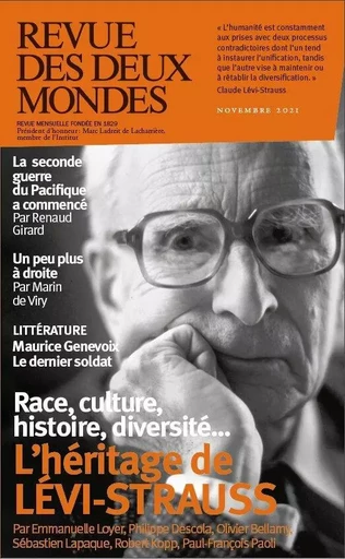 Revue des Deux Mondes Novembre 2021 - Claude Lévi-Strauss -  Collectif - REVUE 2 MONDES