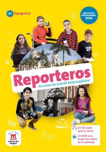 Reporteros 5e - Pack CD + DVD -  Collectif - MAISON LANGUES