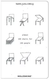 Almost 100 chairs for 100 People /anglais