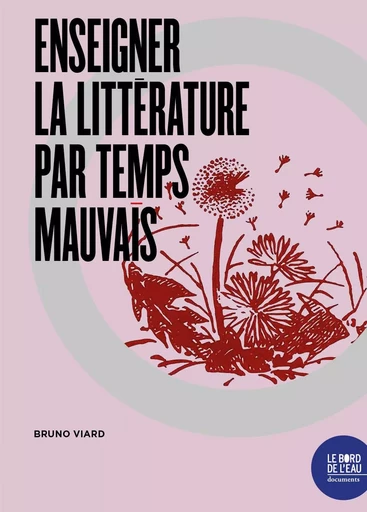 Enseigner la littérature par temps mauvais - Bruno VIARD - Le Bord de l'Eau