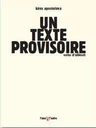 UN TEXTE PROVISOIRE