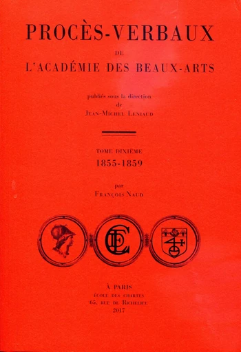 Procès-verbaux de l'Académie des beaux-arts -  - CHARTES