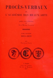 Procès-verbaux de l'Académie des beaux-arts