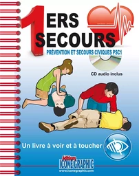 Livre "Premiers secours -  PSC1 (Caractères agrandis et braille, CD audio)"