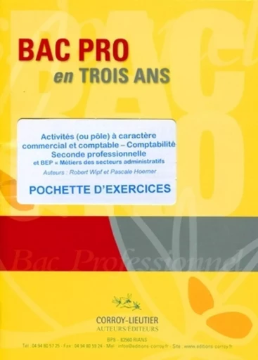 Activités (ou pôle) à caractère commercial et comptable - Robert Wipf, Pascale Hoerner - CORROY