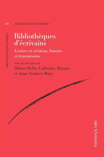 Bibliothèques d’écrivains -  - ROSENBERG SELLI