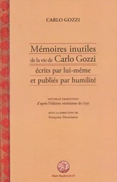 Memoires inutiles de la vie de carlo gozzi