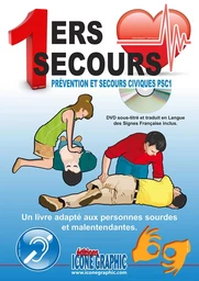 Livre "Premiers secours - PSC1 pour les personnes sourdes et malentendantes (DVD LSF inclus)"