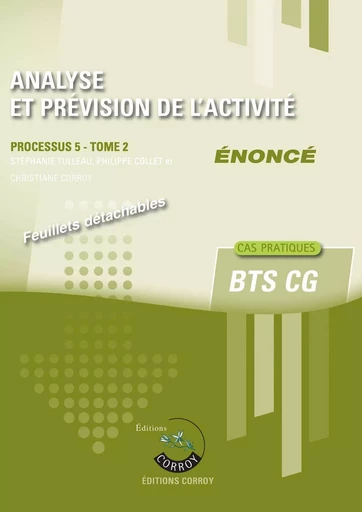 Analyse et prévision de l'activité - Tome 2 - Enoncé - Stéphanie Tulleau - CORROY