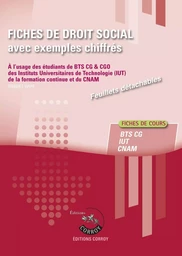 Fiches de  droit social avec exemples chiffrés