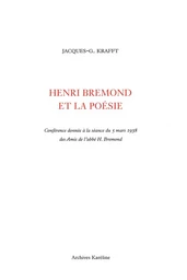 Henri Brémond et la poésie