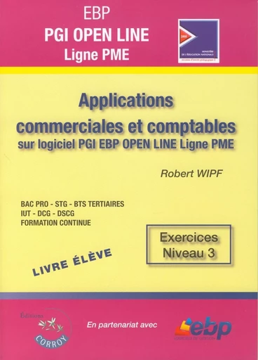 EBP PGI OPEN Ligne PME - Livre élève - Robert Wipf - CORROY