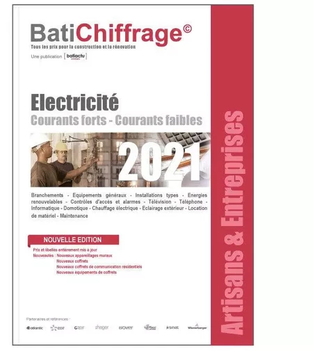 Base de prix BTP - Artisans et Entreprises - Electricité -  BatiChiffrage - CAP INFO PRO