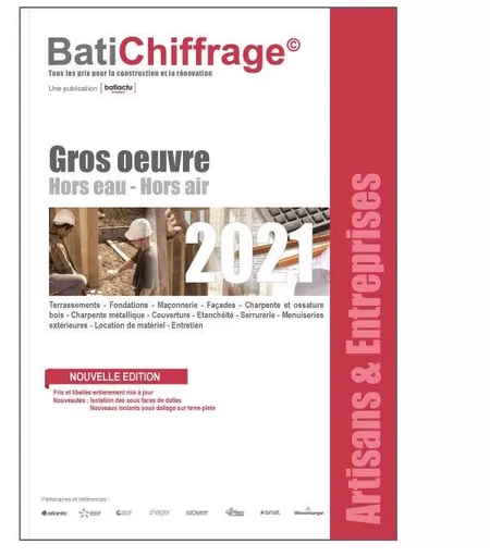 Base de prix BTP - Artisans et Entreprises - Gros oeuvre - Hors eau, hors air -  BatiChiffrage - CAP INFO PRO