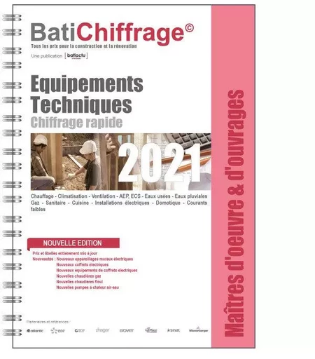 Base de prix BTP - Maîtres d'oeuvre & d'ouvrages - Equipements techniques -  BatiChiffrage - CAP INFO PRO