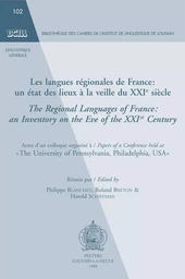 LES LANGUES REGIONALES DE FRANCE UN ETAT DES LIEUX A LA VEILLE DU XXIE SIECLE