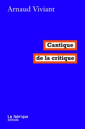 Cantique de la critique