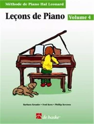 LECONS DE PIANO, VOLUME 4 METHODE DE PIANO HAL LEONARD - PIANO -  RECUEIL