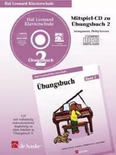 HAL LEONARD KLAVIERSCHULE UBUNGSBUCH 2 (CD) PIANO (CD SEUL) -  DIVERS AUTEURS - HASKE