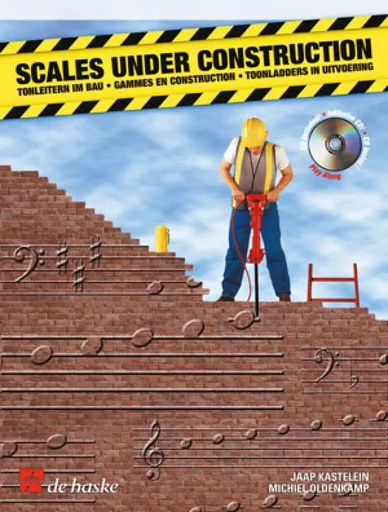 JAAP KASTELEIN : SCALES UNDER CONSTRUCTION - GAMMES EN CONSTRUCTION - FLUTE - RECUEIL + CD -  JAAP KASTELEIN_MICHI - HASKE