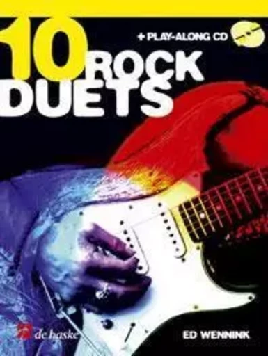 ED WENNINK  : 10 ROCK DUETS - GUITARE - RECUEIL + CD -  ED WENNINK - HASKE