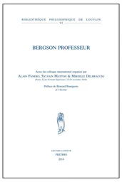 BERGSON PROFESSEUR