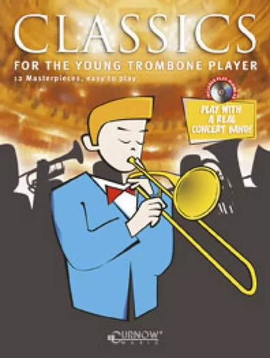 CLASSICS FOR THE YOUNG TROMBONE PLAYER 8 MASTERPIECES, EASY TO PLAY TROMBONE + CD -  DIVERS AUTEURS - HASKE