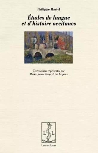 Études de langue et d'histoire occitanes -  - LAMBERT-LUCAS