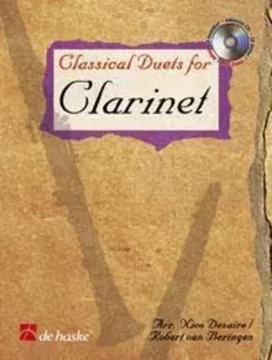 CLASSICAL DUETS FOR CLARINET CLARINETTE +CD -  NICO DEZAIRE_ROBERT - HASKE