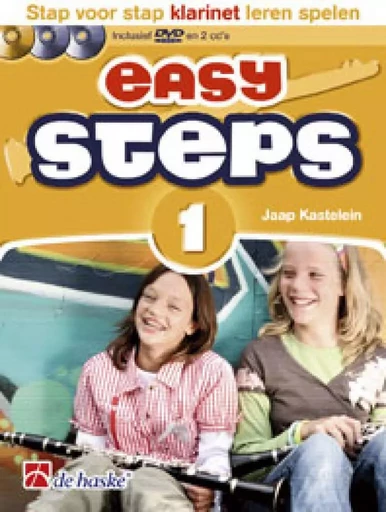 EASY STEPS 1 KLARINET STAP VOOR STAP KLARINET LEREN SPELEN - RECUEIL + CD + DVD -  JAAP KASTELEIN_KLAAS - HASKE