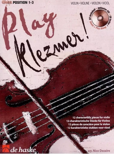 PLAY KLEZMER! VIOLON +CD -  JACOB SIJTSMA - HASKE