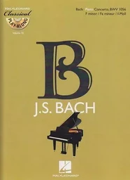 JOHANN SEBASTIAN BACH  : PIANO CONCERTO IN F MINOR, BWV 1056 - RECUEIL + CD