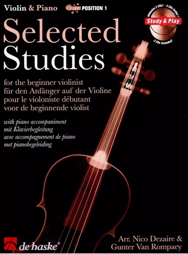 SELECTED STUDIES VIOLON +CD -  NICO DEZAIRE_GUNTER - HASKE