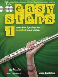 EASY STEPS 1 FLUIT FLUTE TRAVERSIERE - IN EENVOUDIGE STAPPEN DWARSFLUIT LEREN SPELEN + AUDIO