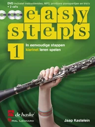 EASY STEPS 1 KLARINET CLARINETTE - IN EENVOUDIGE STAPPEN KLARINET LEREN SPELEN - RECUEIL + CD + DVD