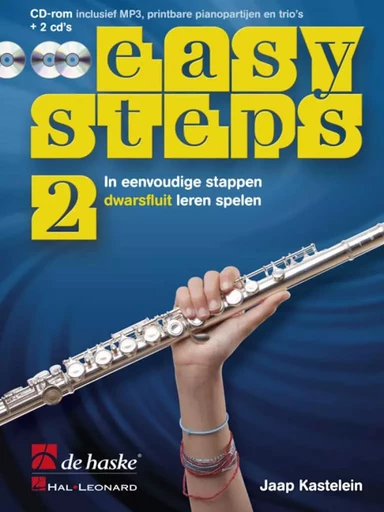 EASY STEPS 2 FLUIT - IN EENVOUDIGE STAPPEN DWARSFLUIT LEREN SPELEN - RECUEIL ET MEDIAS -  JAAP KASTELEIN_KLAAS - HASKE