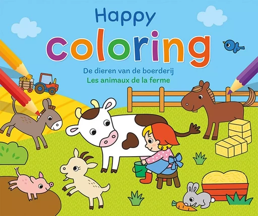 Happy coloring - Les animaux de la ferme - PETRA THEISSEN, PETRA - CHANTECLER